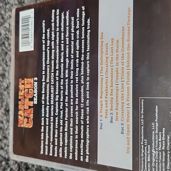 DEADLIEST CATCH COMPLETE SEASON 3 DISCOVERY CHANNEL - Picture 3 of 8